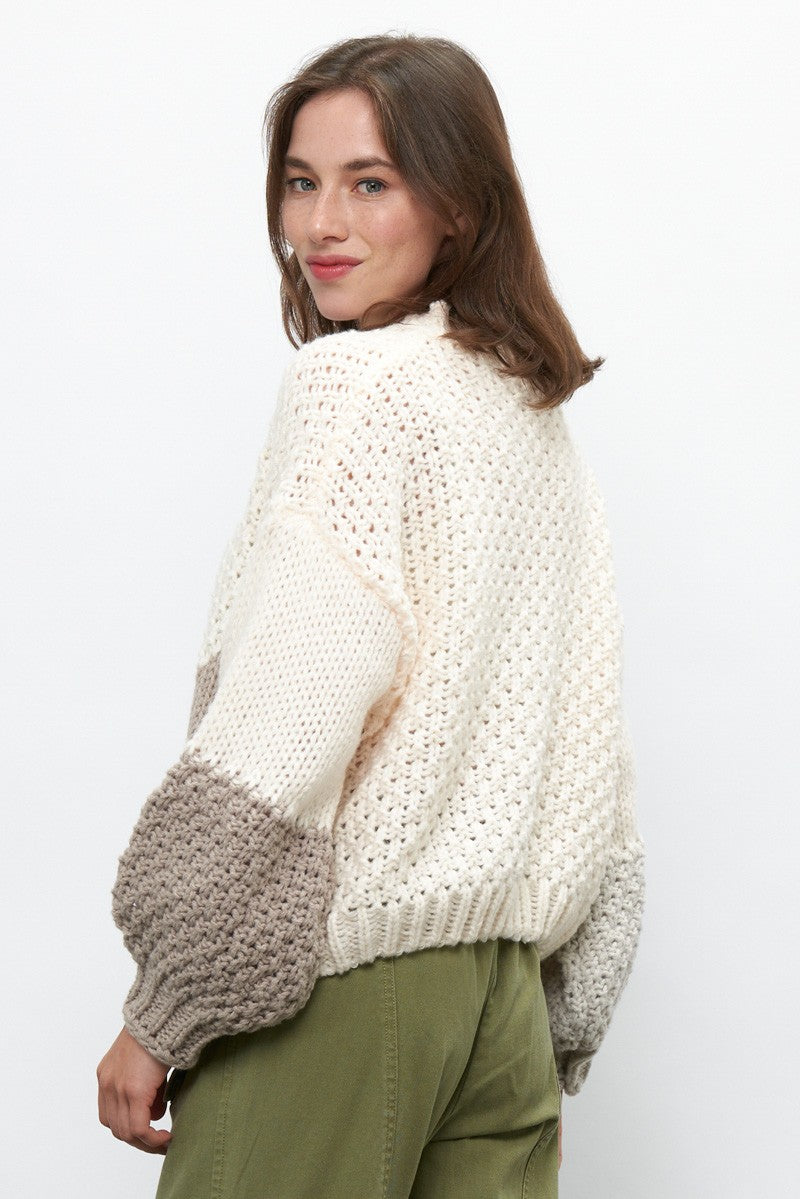 Colorblock Knit Sweater