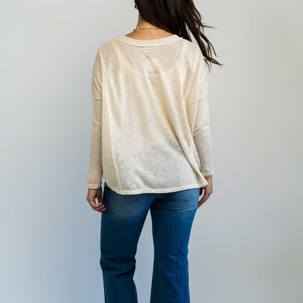 
                      
                        Dolman Sleeves Reverse Stitch Knit Top
                      
                    